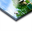 Lazy Days by the Fountain Impression Acrylique