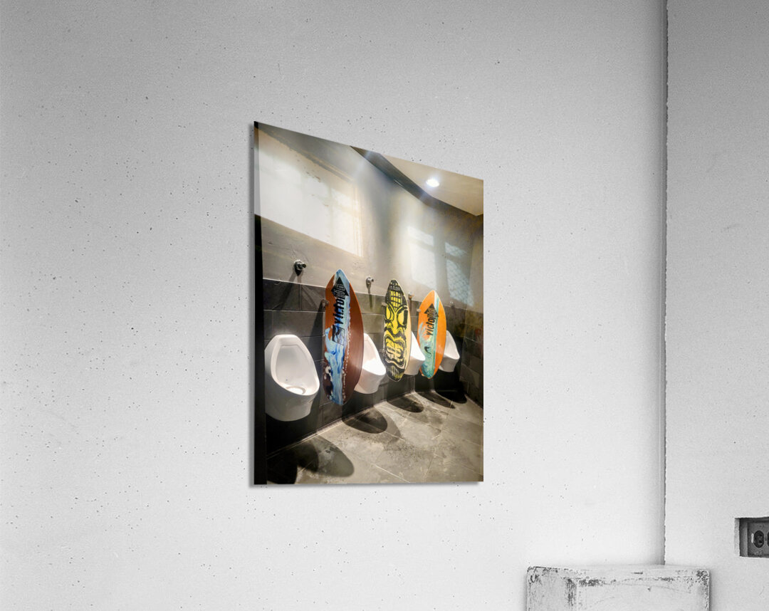 Surfboards Go to Reflect: A Wave of Humor in an Unexpected Place Acrylic Print