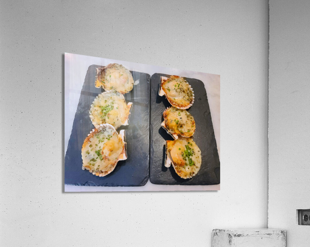 Coastal Ember and the Warm Glow of a Perfectly Baked Shell Acrylic Print