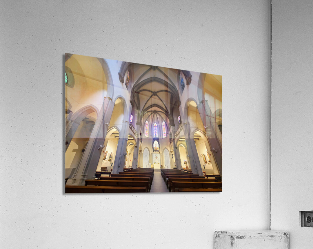 Pillars of Faith Threads of Light Impression acrylique