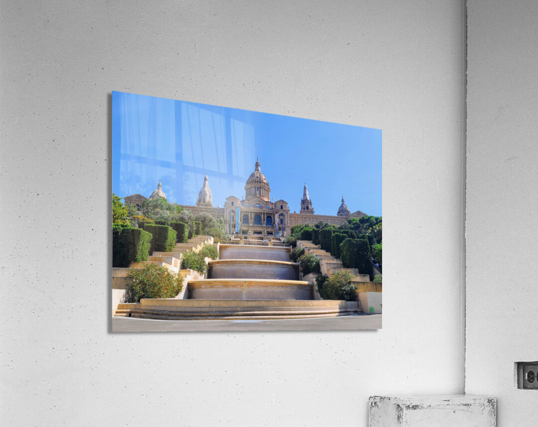 Golden Ascent: A Journey Through European Time Acrylic Print