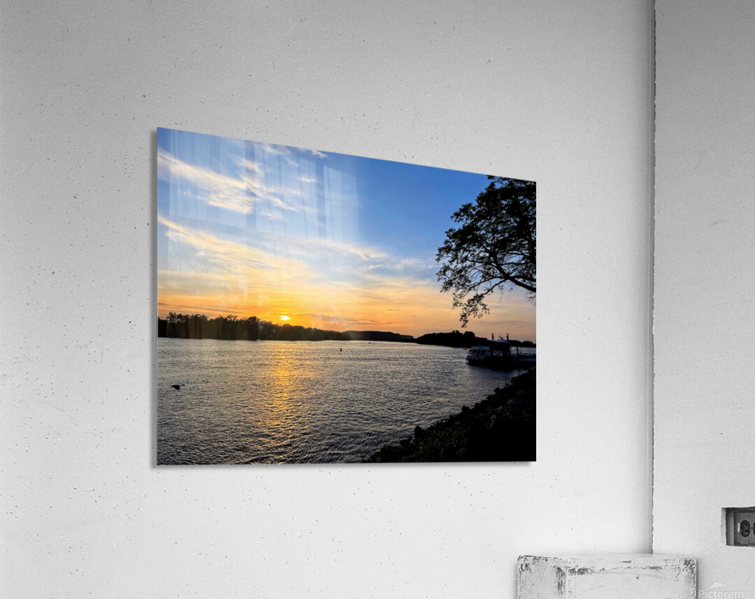 Sunset Port – La Crosse Horizon Acrylic Print