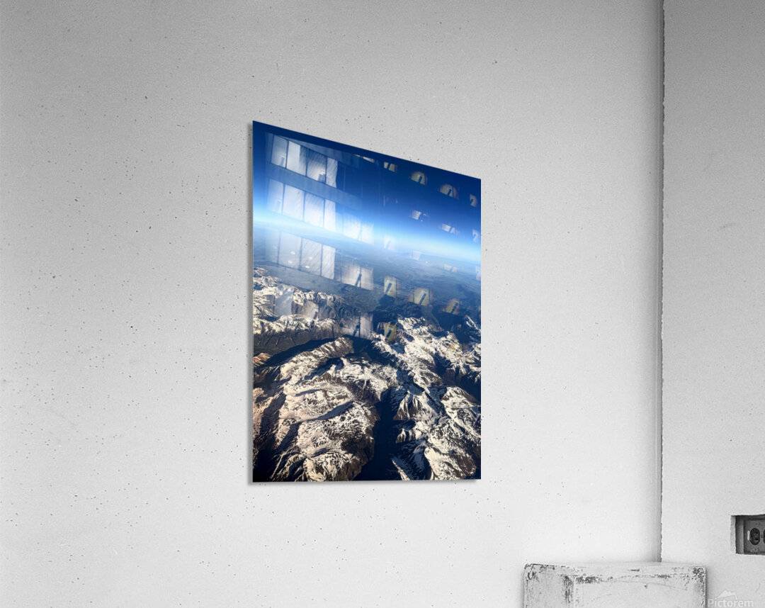 Snowcapped Mountains  of Utah: Where Earth Breathes Sky Acrylic Print