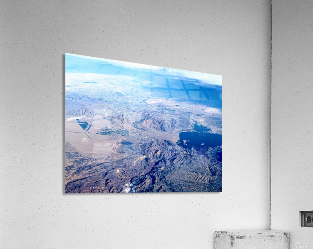 Vegas from the Sky: Electric Dreams in the Desert Impression acrylique