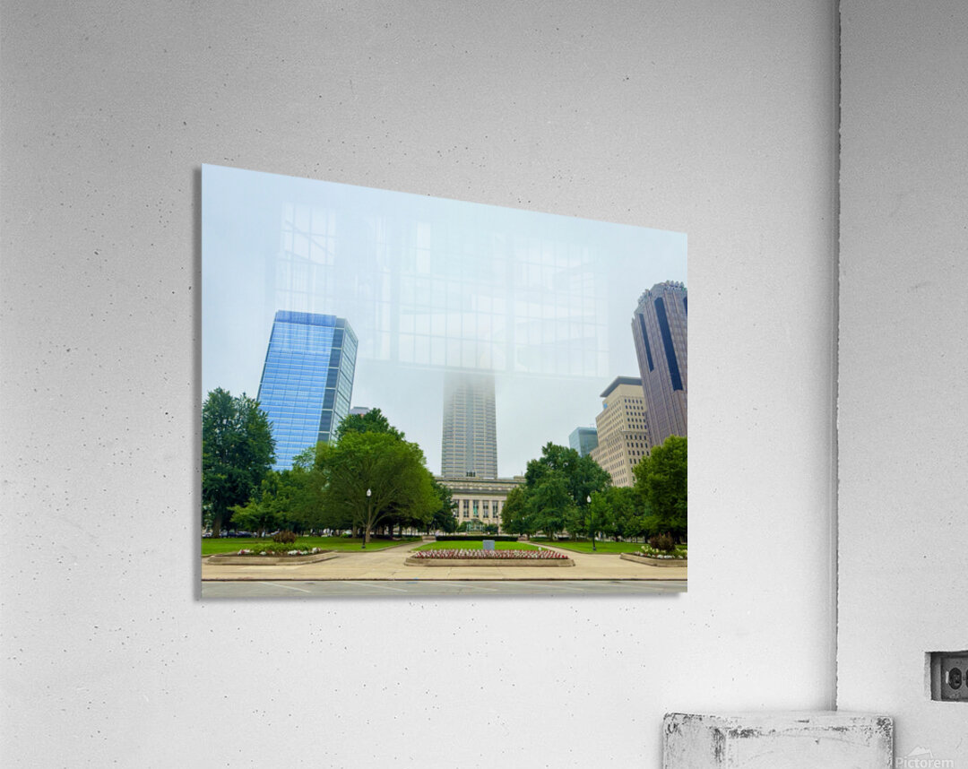 Skyscraper in the Mist Acrylic Print