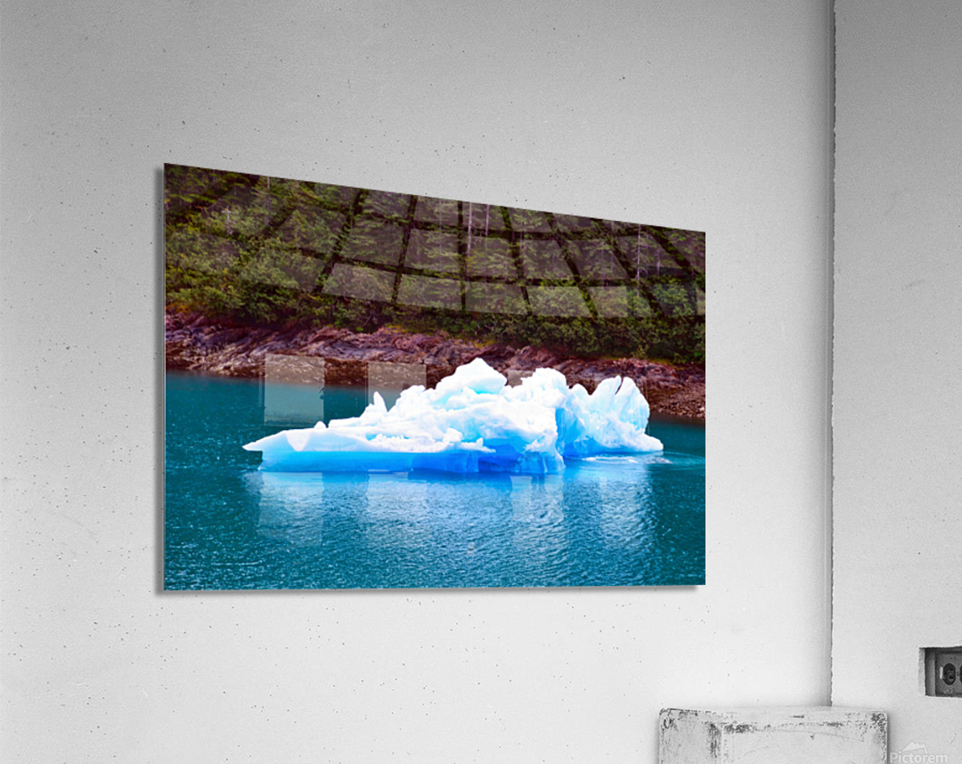 No Man is an Island Iceberg Acrylic Print