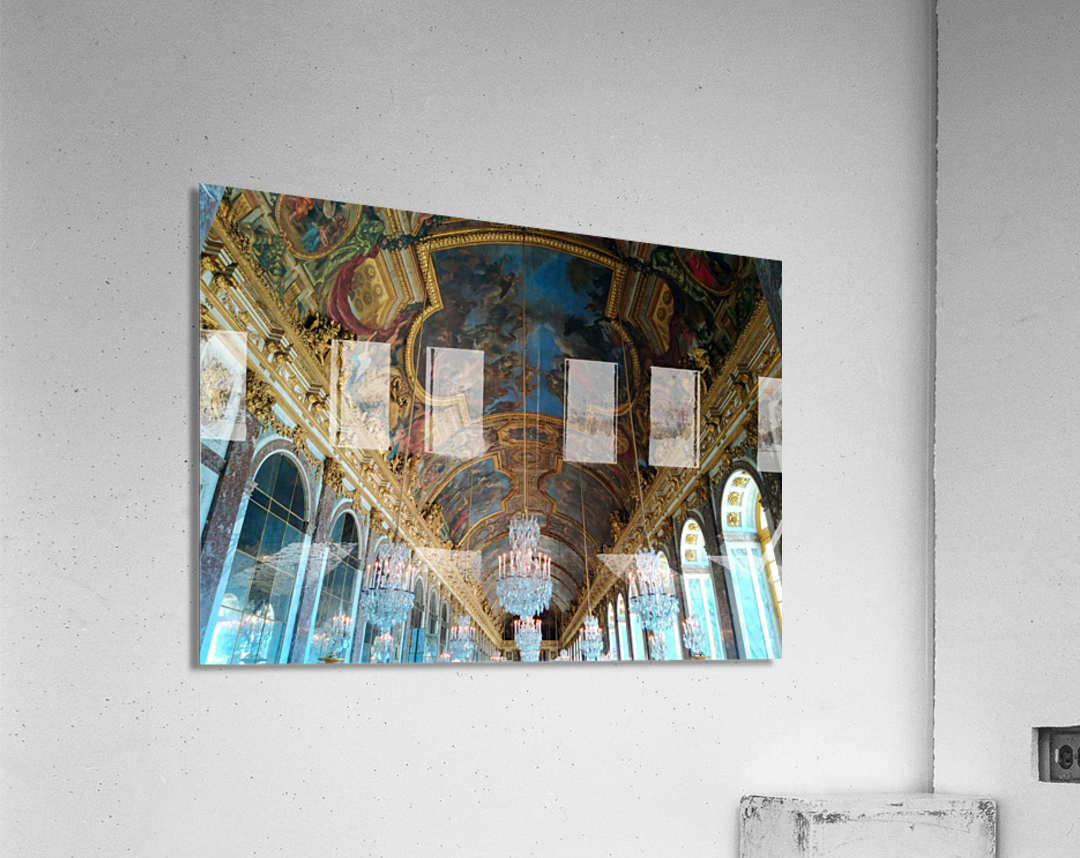 Palace of Versailles -- Hall of Mirrors Impression acrylique