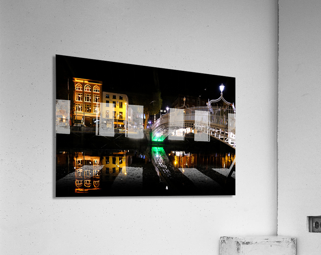 Dublin Dreams along River Quay 1B Acrylic Print