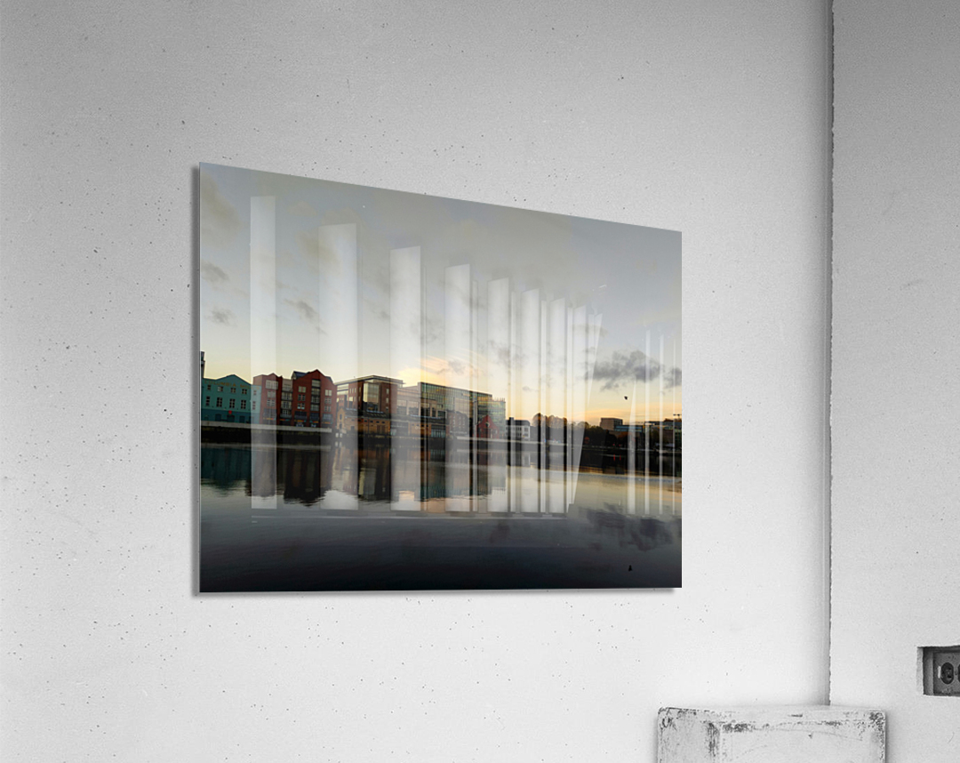 Calm Along River Quay 2 Acrylic Print