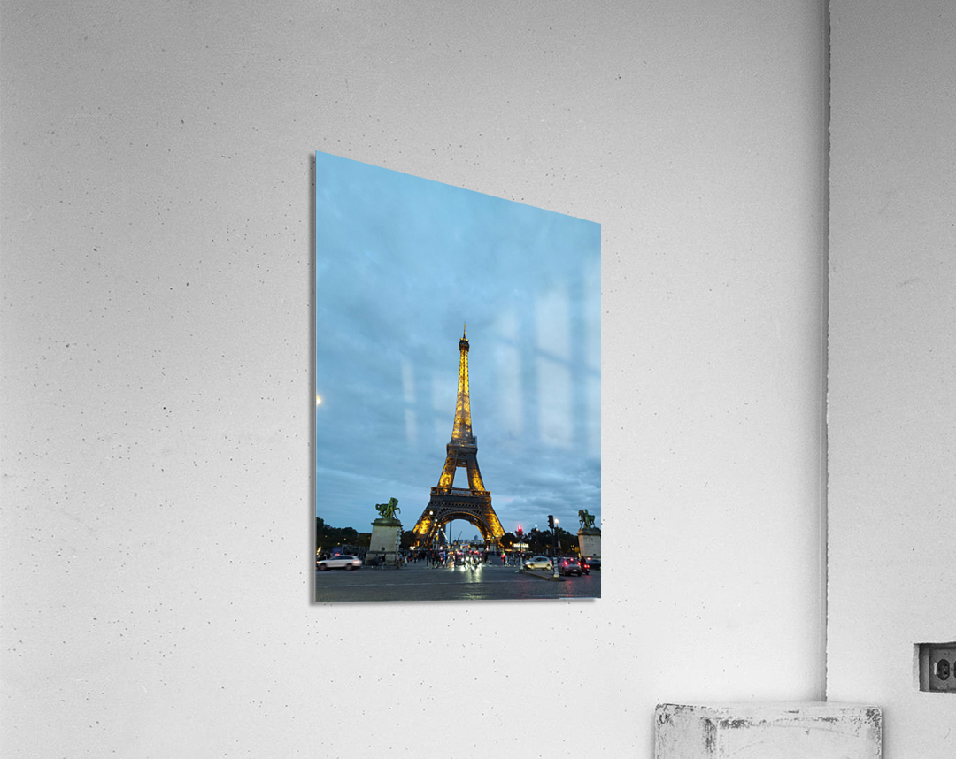 Eiffel Tower at Night 1 Acrylic Print