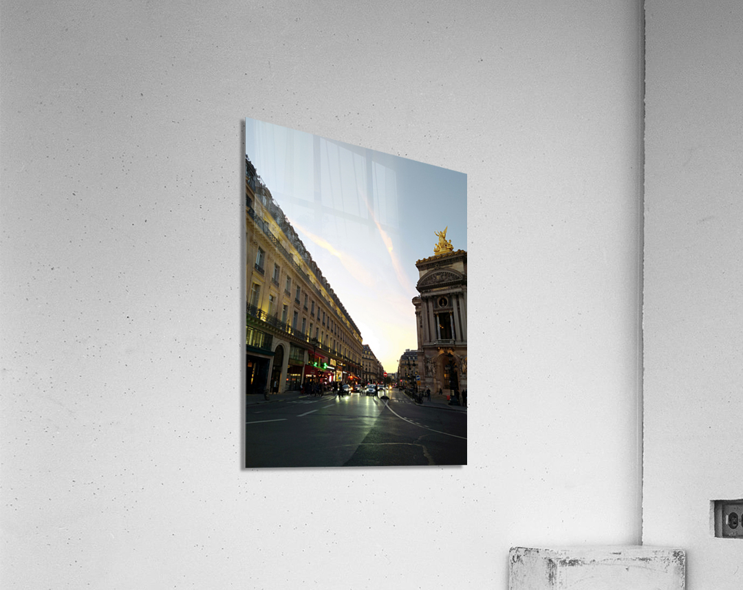 Streets of Paris -- The Palais Garnier Impression acrylique