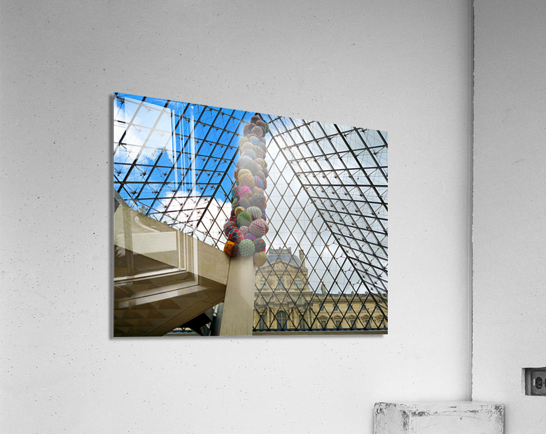 In Louvre with the View 2 Impression acrylique