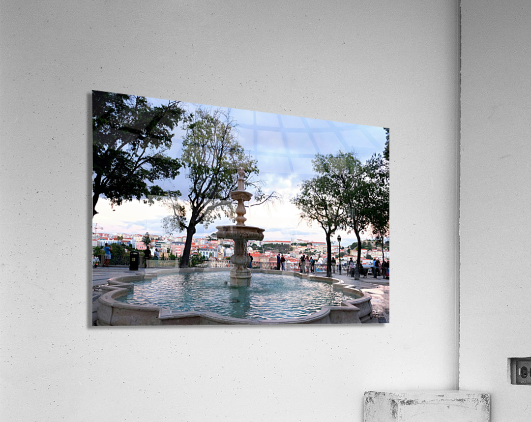 Lisbon Water Fountain  Acrylic Print