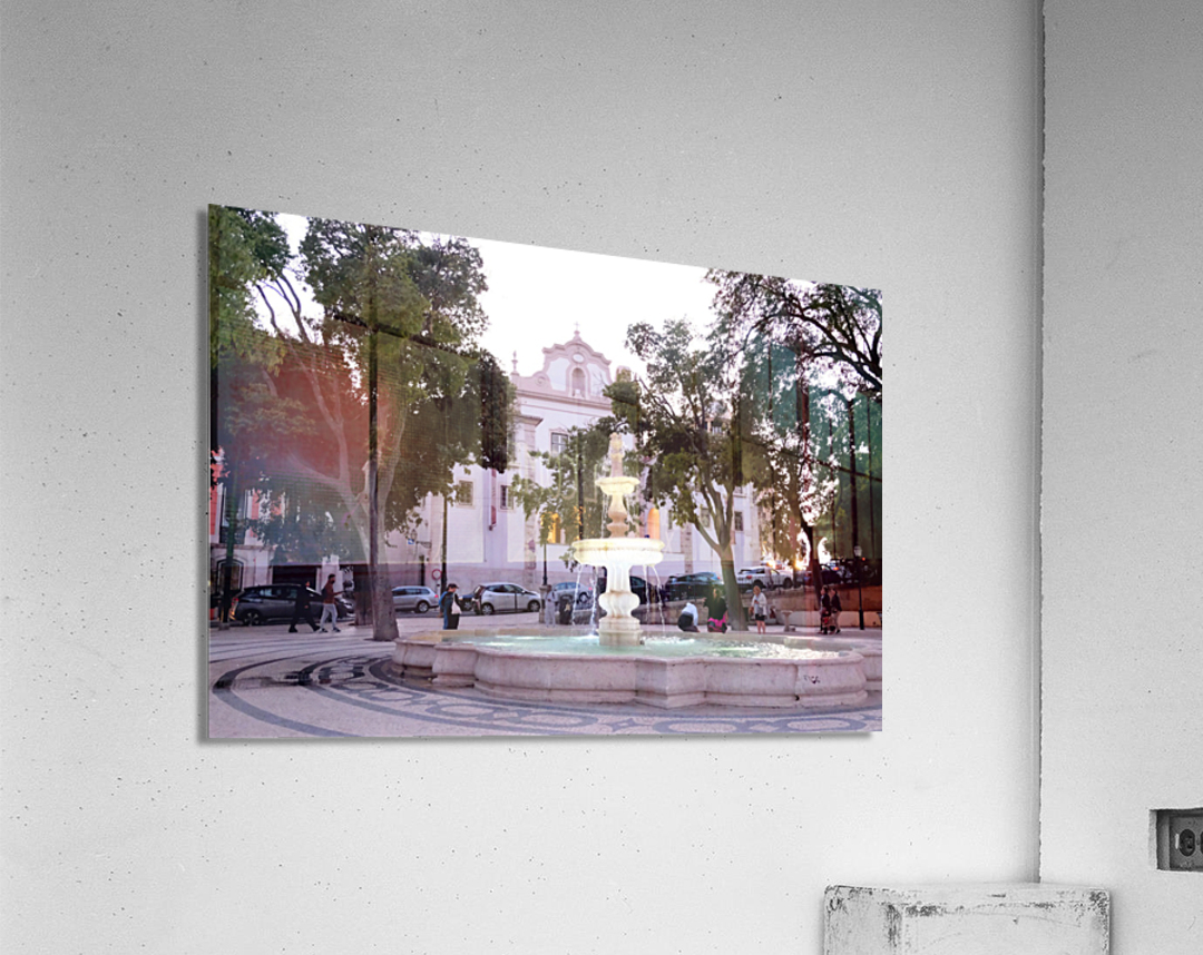 Lisbon Water Fountain 2 Acrylic Print