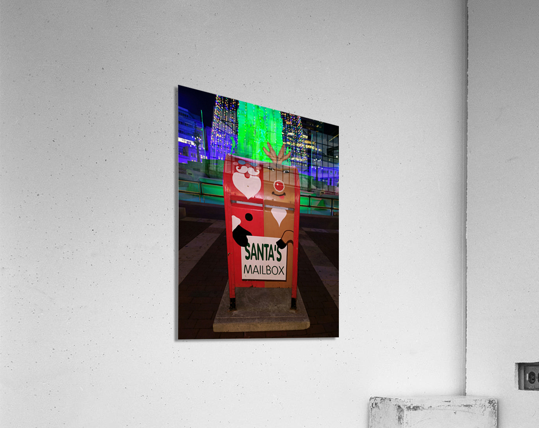 Mailbox to Santa Impression acrylique