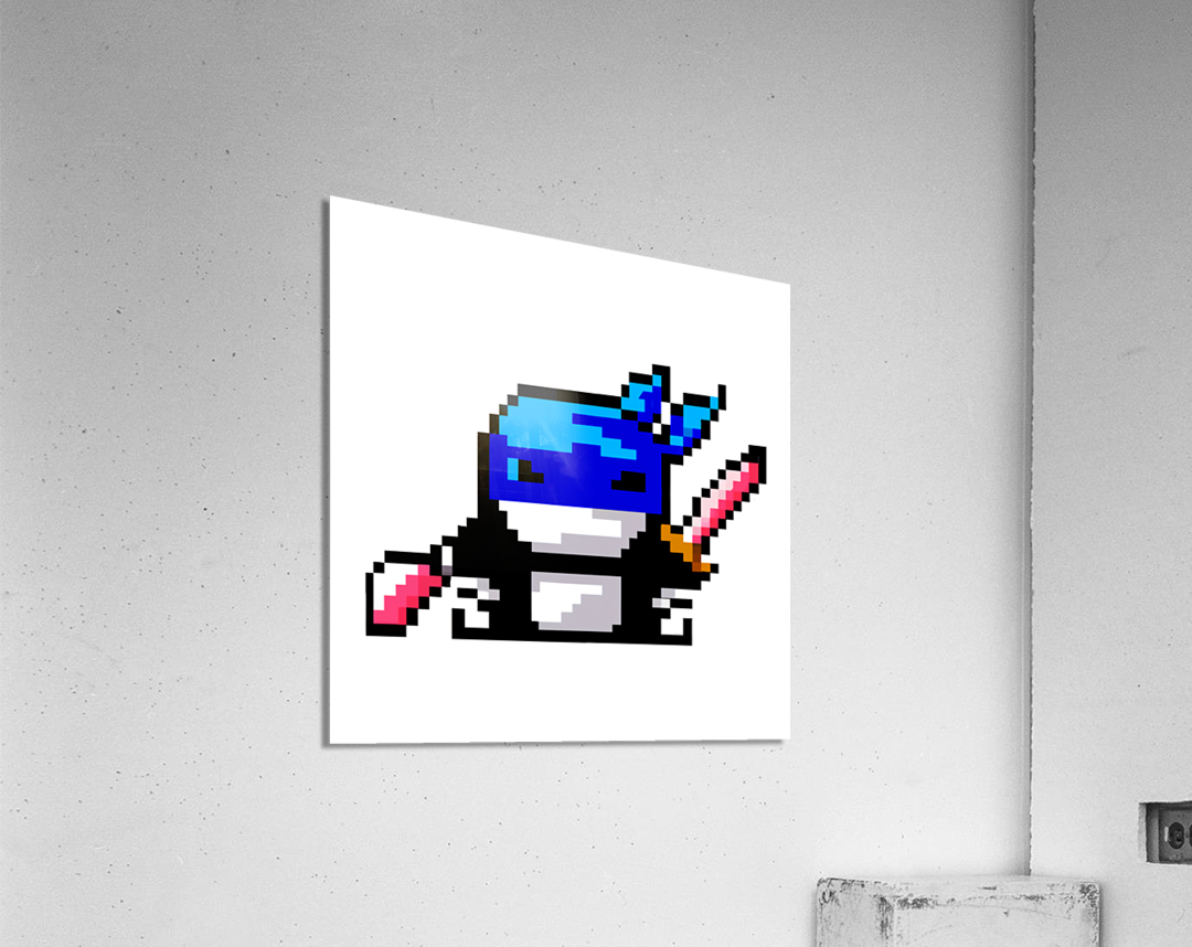 Baby Shark Ninja Shifu  Impression acrylique