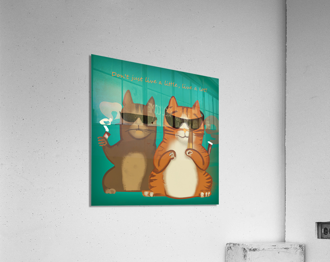 BadCatz Selfie 2 Acrylic Print