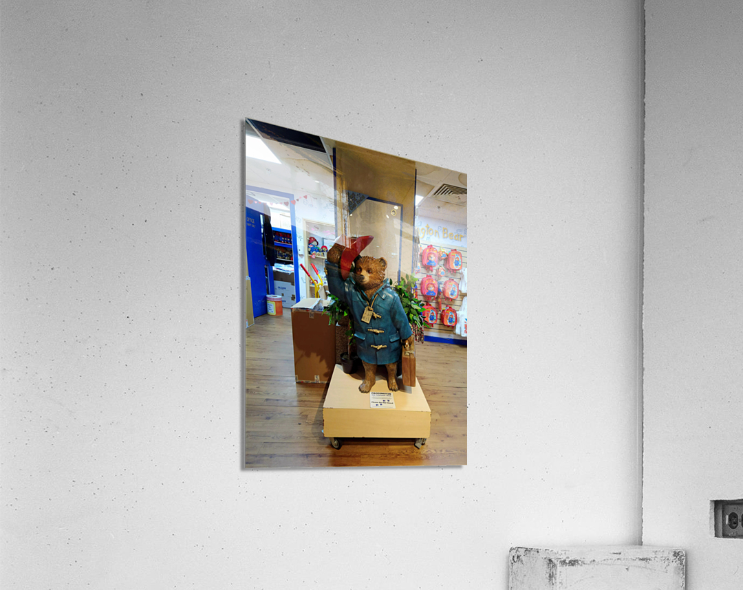 Paddington Bear Statue Impression acrylique