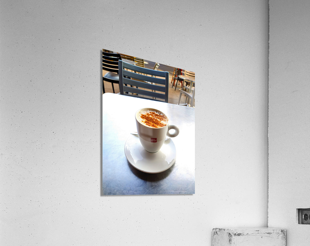 Cafe Chai Latte Still Life Impression acrylique