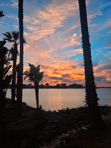 Sunset Paints the Sky in Fire