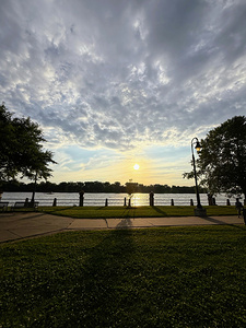 Twilight’s Breath Along the Waterfront Path