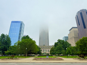Skyscraper in the Mist