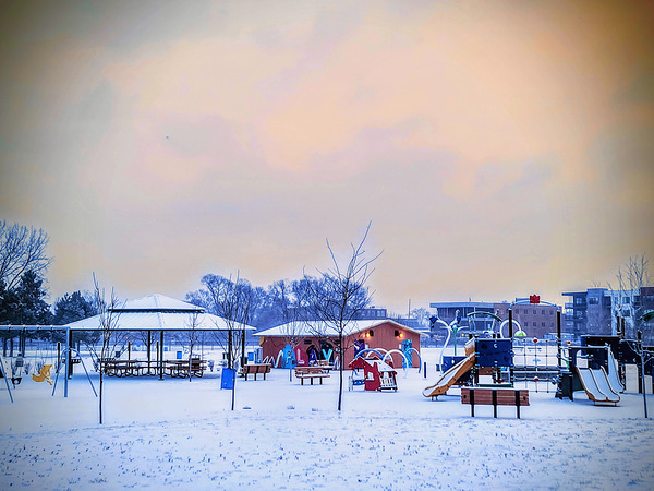 Snowy Playground Print