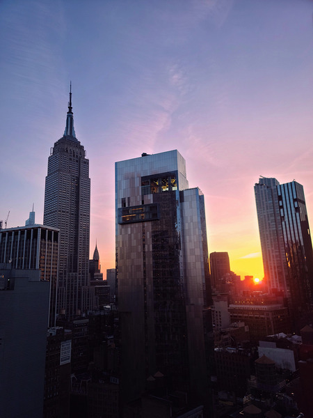 Golden Morning Manhattan Print