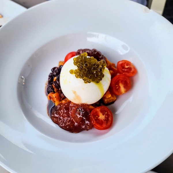 Caviar & Cream: A Culinary Canvas Print