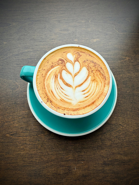 Latte Bloom April 2025 Coffee Meets Art Print