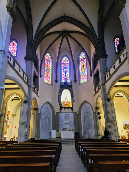 Cathedral Windows:  Where Heaven Filters Through Glass and Stone Print