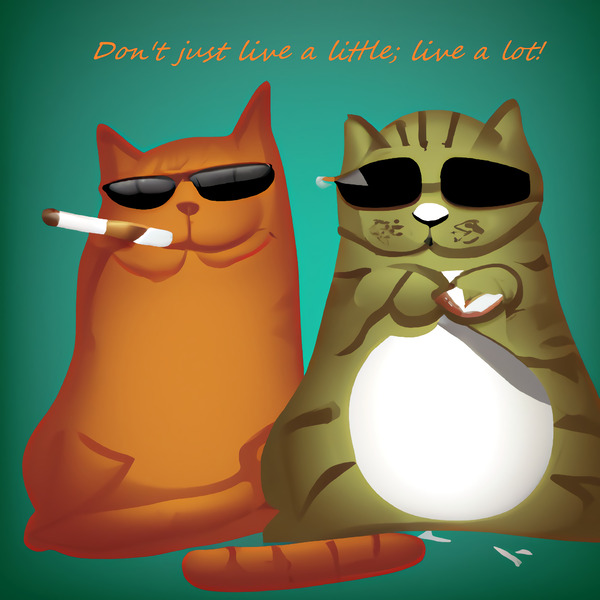 BadCatz Selfie 1A Print