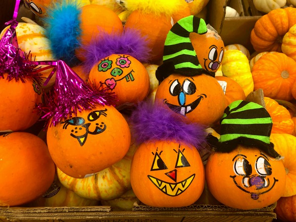 Halloween Pumpkin Faces Digital Download