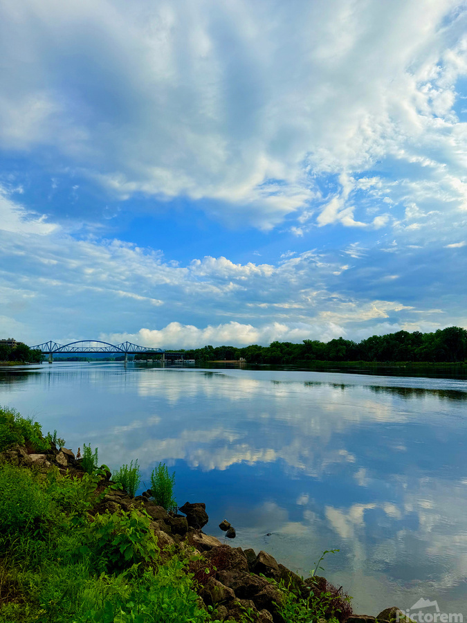 Blue Hush Over the Valley  Imprimer