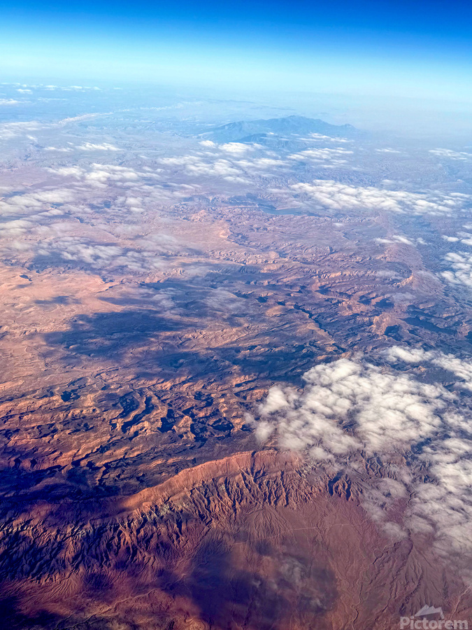 Rivers of Time: Aerial Symphony over the Colorado Plateau  Print