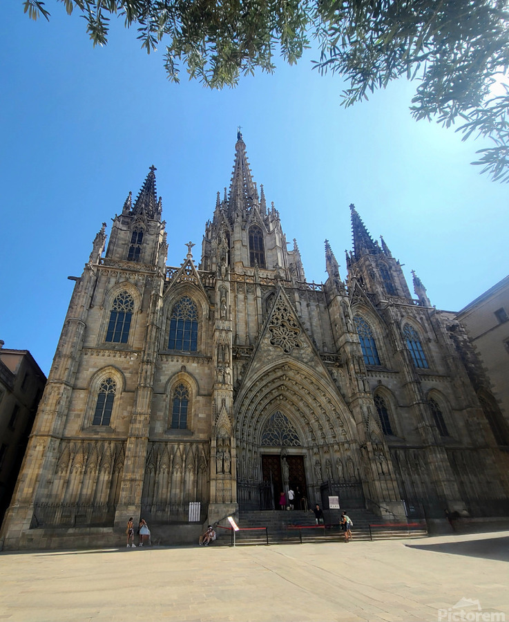 Barcelona Cathedral: Stone Hymns to the Sky  Print