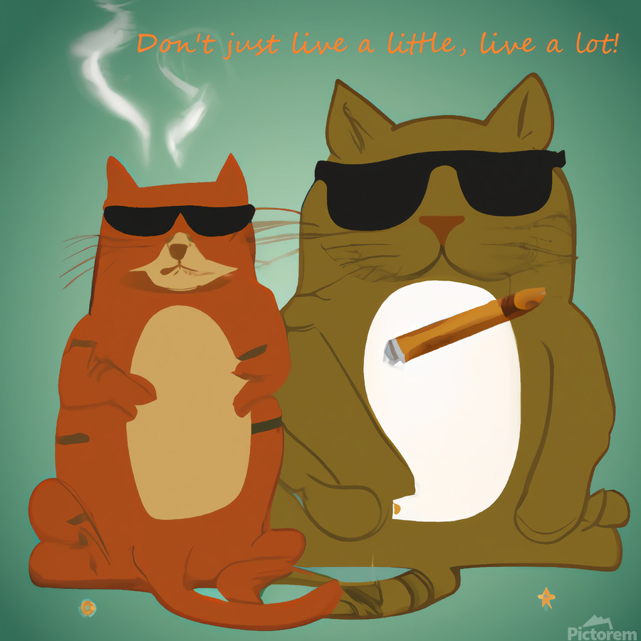 BadCatz Selfie 1B  Print