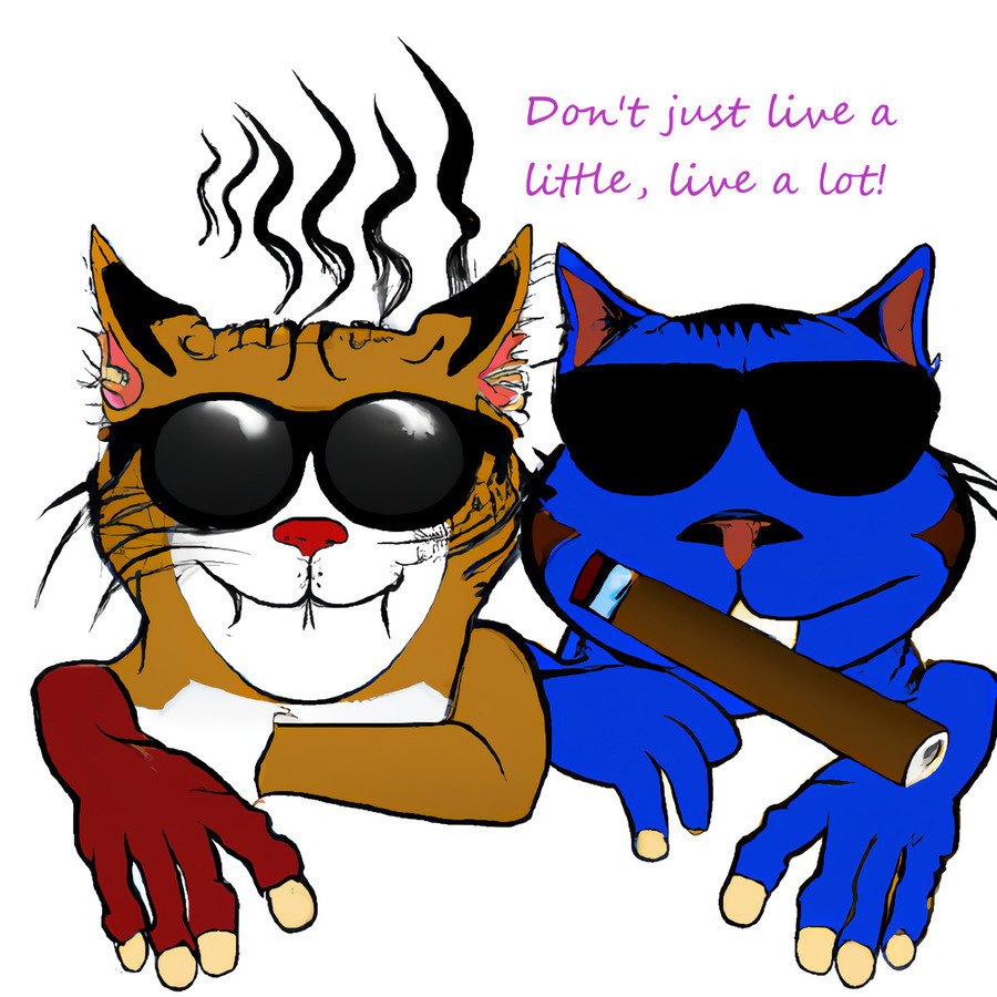 BadCatz High Selfie  Print