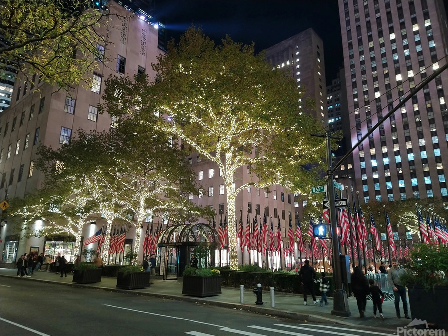 Flags and Lights – Manhattan Nights  Imprimer
