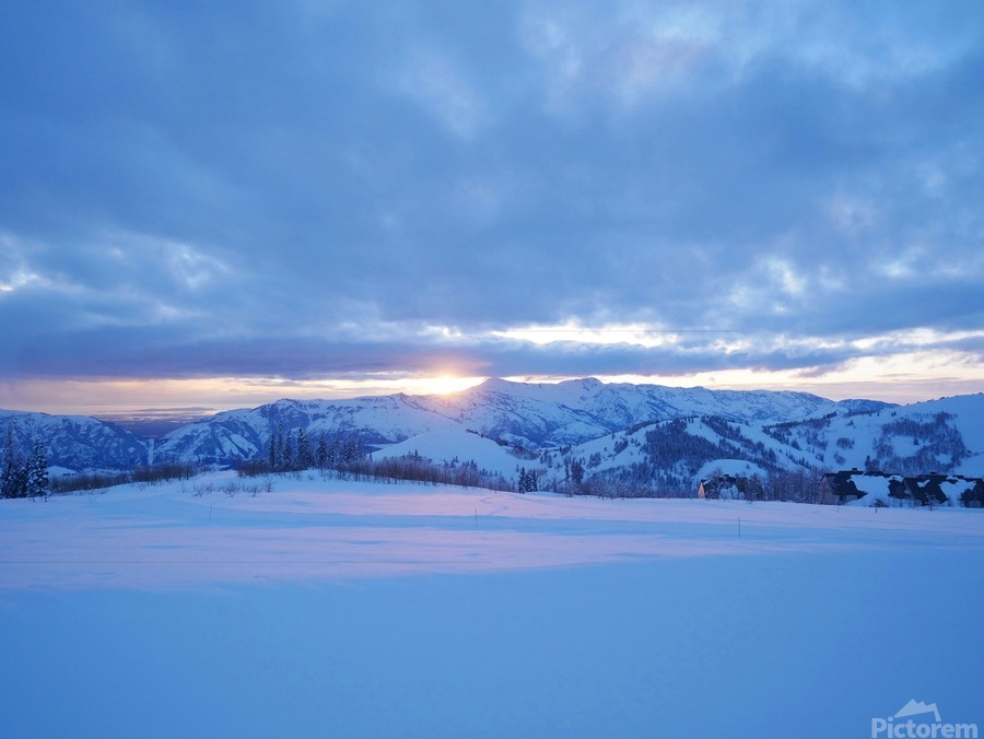 Heavenly Sunset From Eden 1  Print