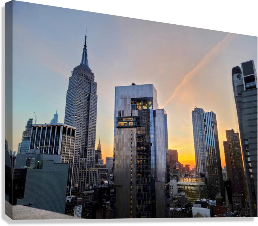 Sunrise Over the City Canvas Print