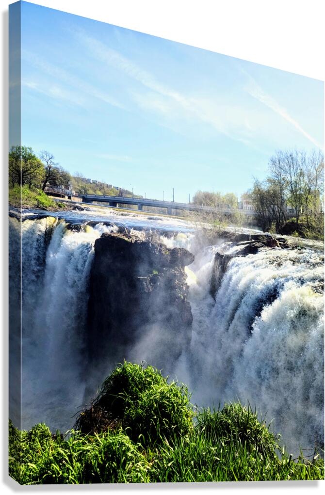 Sky Meets Surge: Paterson Great Falls Divided Canvas Print
