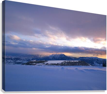 Heavenly Sunset in Eden 3 Canvas Print