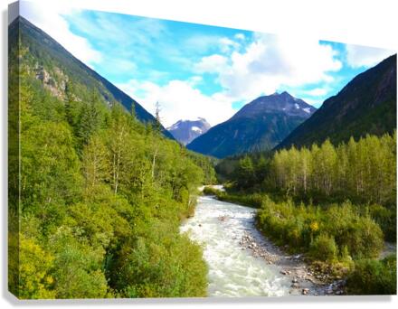 Majestic Mountains of Alaska 3  Canvas Print