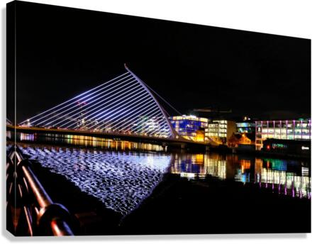 Dublin Dreams along River Quay 4 Canvas Print