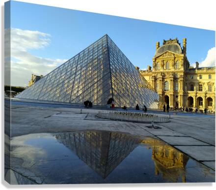 I Louvre Reflections  Canvas Print
