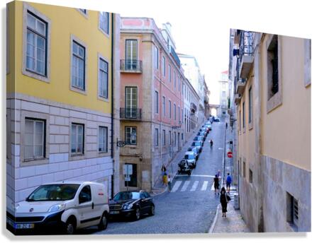 Streets of Lisbon Canvas Print
