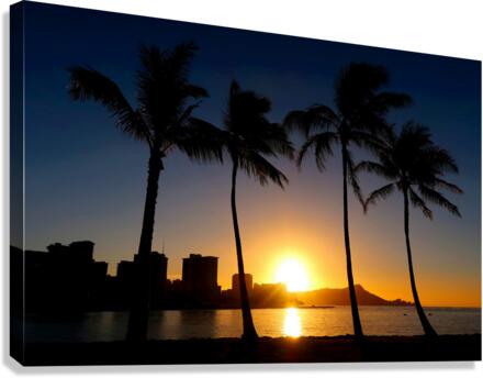 Hawaii Sunset 2 Canvas Print