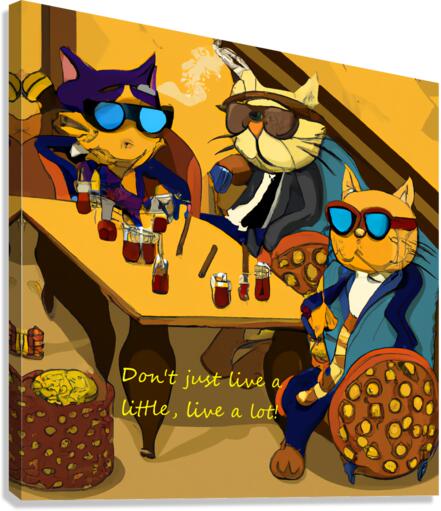 BadCatz High Life Canvas Print