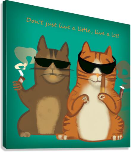 BadCatz Selfie 2 Canvas Print